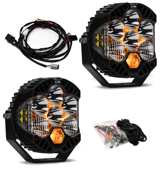 Baja Designs 447671 Jeep JL/JT Rubicon Steel Bumper LED Light Kit LP6
