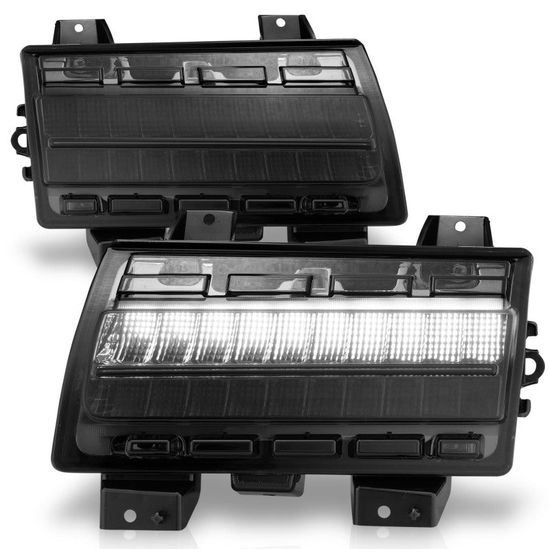 ANZO 511088 Wrangler 18-21/Gladiator 20+ LED Side Marker Lights Smoke w Sequential Signal