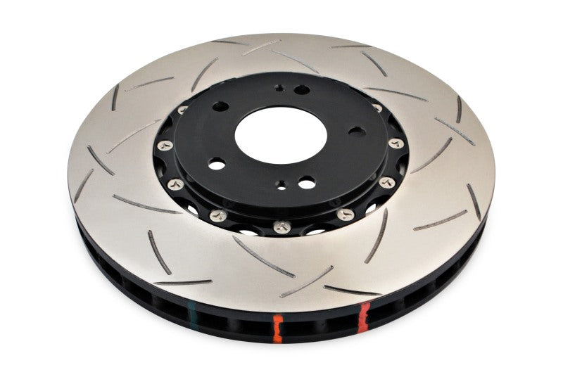DBA DBA52218BLKS 03-05 Evo 8/9 Front Slotted 5000 Series 2 Piece Rotor Assembled w/ Black Hat