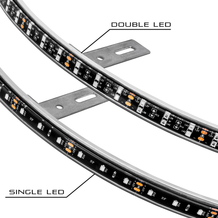 ORACLE Lighting 4228-001 Oracle LED Illuminated Wheel Rings - Double LED - White