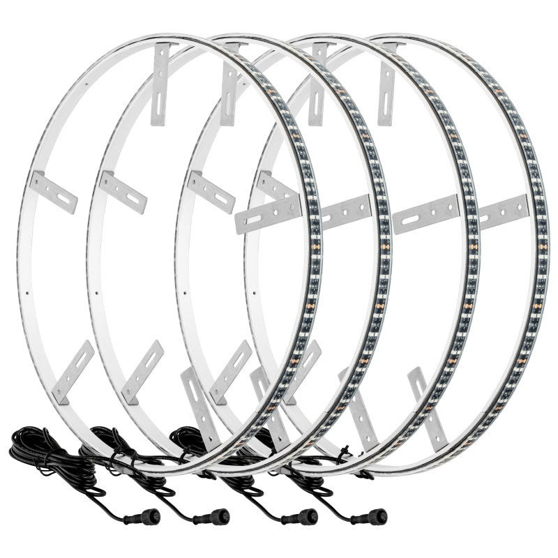 ORACLE Lighting 4228-001 Oracle LED Illuminated Wheel Rings - Double LED - White