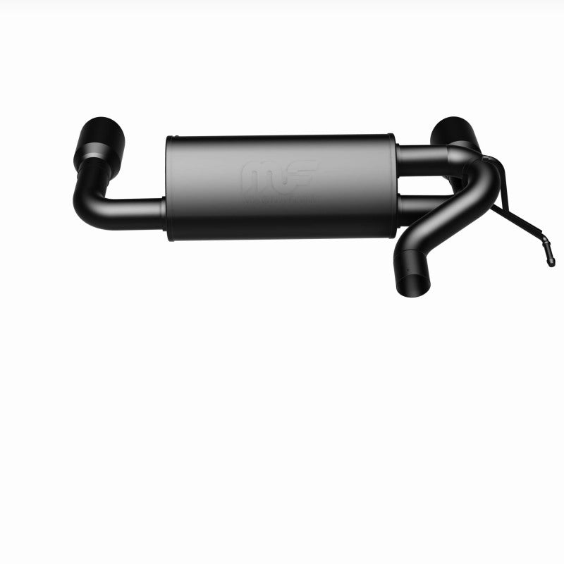 Magnaflow 19555 MagnaFlow 2021 Ford Bronco 2.3L I-4 Axle-Back Exhaust w/ Dual Split Rear Style Exit- Black Tips