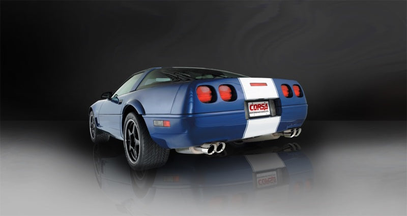 CORSA Performance 14118 Corsa 1996-1996 Chevrolet Corvette C4 5.7L V8 LT4 Polished Sport Cat-Back Exhaust