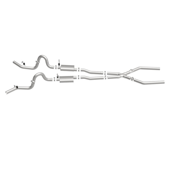 Magnaflow Perf Exhaust MAG15898 68-72 GM A Body 3in Dual Exhaust System