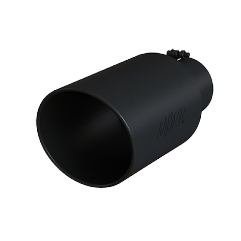 MBRP T5129BLK Universal Tip 8in OD Rolled End 5in Inlet 18in Length T304 - Black