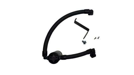 J&L 3079P-B 17-20 Lincoln Continental/MKZ 3.0L EcoBoost Passenger Side Oil Separator 3.0 - Black Anodized