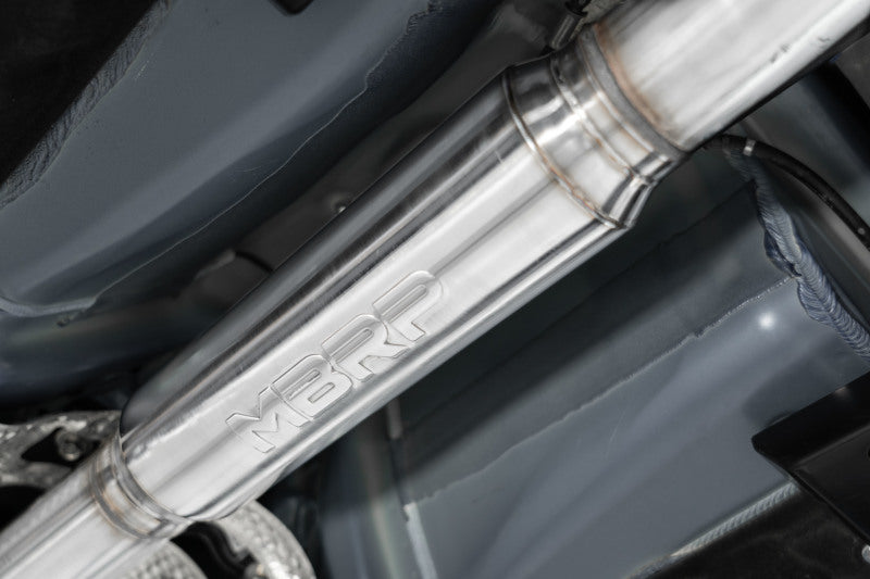 MBRP S48083CF 2022+ Subaru WRX 3in Cat-Back Dual Split Rear Quad Carbon Fiber Tips Race Profile Exhaust