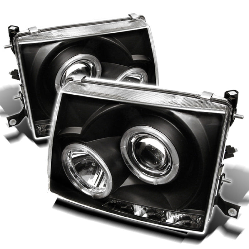 SPYDER 5011947 Spyder Toyota Tacoma 97-00 Projector Headlights LED Halo LED Black High H1 Low H1 PRO-YD-TT97-HL-BK
