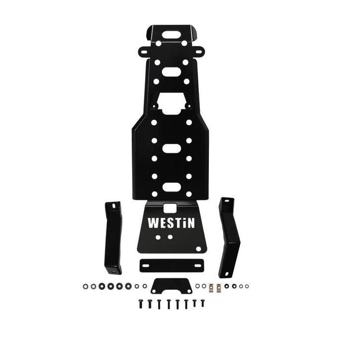 Westin 42-21125 /Snyper 07-11 Jeep Wrangler Transmission Pan Skid Plate - Textured Black