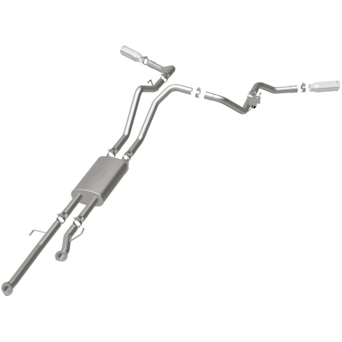 Magnaflow 19232 MagnaFlow Cat-Back 10-15 Toyota Tundra SC LB / CC SB 4.6L/5.7L V8 SS 2.5 Dual Split Rear 4in Tip