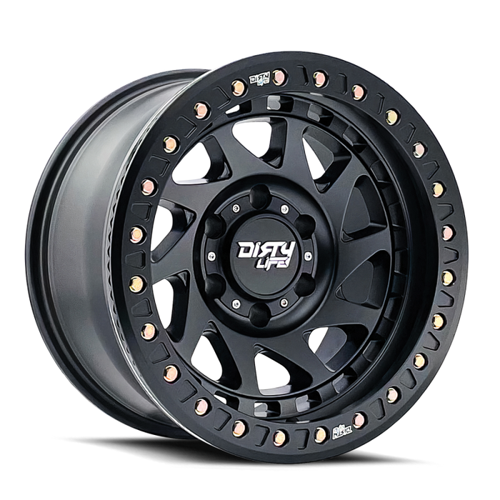 Dirty Life 9313-7970MB12 9313 Enigma Race 17x9 / 8x170 BP / -12mm Offset / 125.2mm Hub Matte Black Wheel