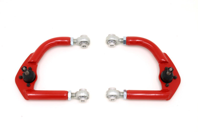 BMR Suspension AA004R BMR 93-02 F-Body Upper A-Arms w/ Adj. Rod Ends - Red