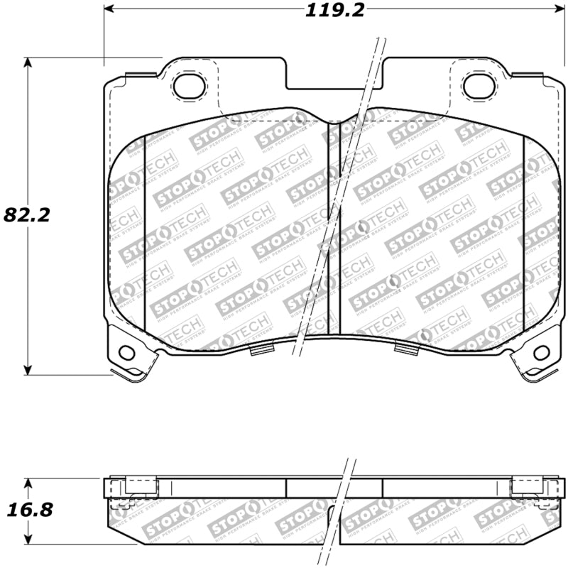 Stoptech 309.06290 StopTech Performance 5/93-98 Toyota Supra Turbo Front Brake Pads