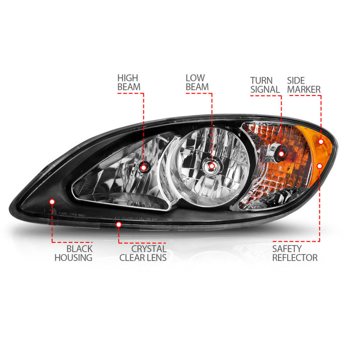 ANZO 131032 ANZ Crystal Headlights