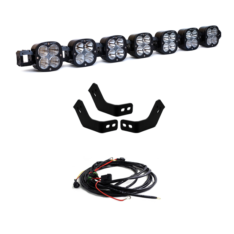 Baja Designs 447745 Prinsu Roof Rack 7 XL Linkable Light Kit (Fits Any Prinsu Rack)