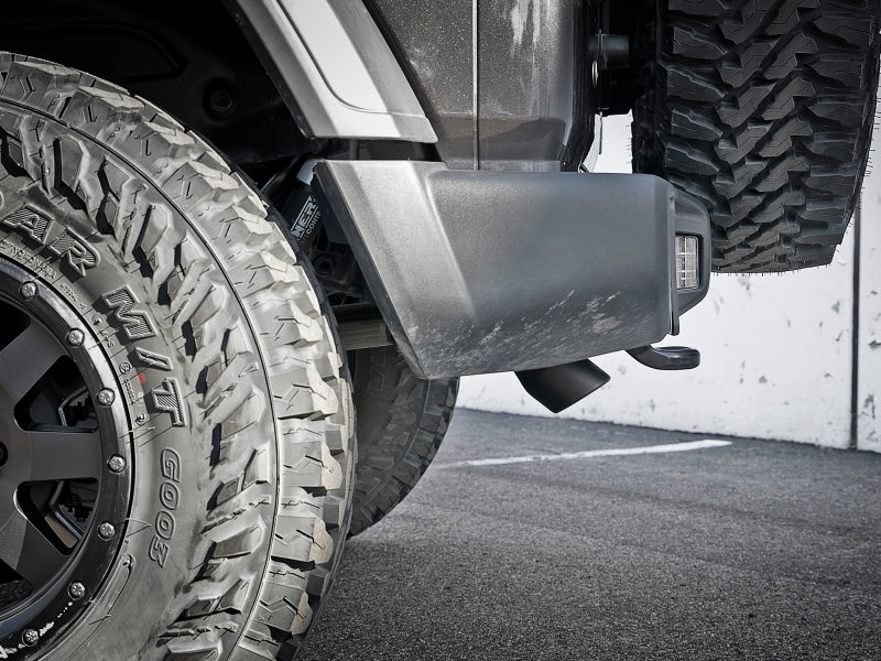 aFe 49-48070-1B MACH Force-Xp Axle-Back Exhaust System w/Black Tip 18-20 Jeep Wrangler L4-2.0T / V6-3.6L