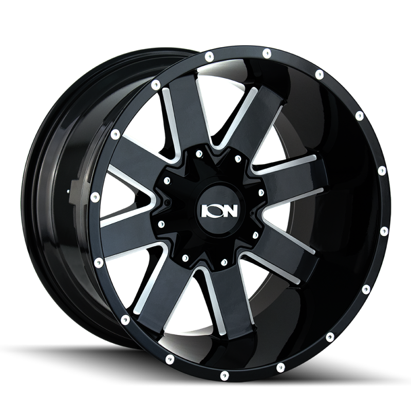 ION Wheels 141-2952M18 ION Type 141 20x9 / 5x127 BP / 18mm Offset / 87mm Hub Gloss Black Milled Wheel