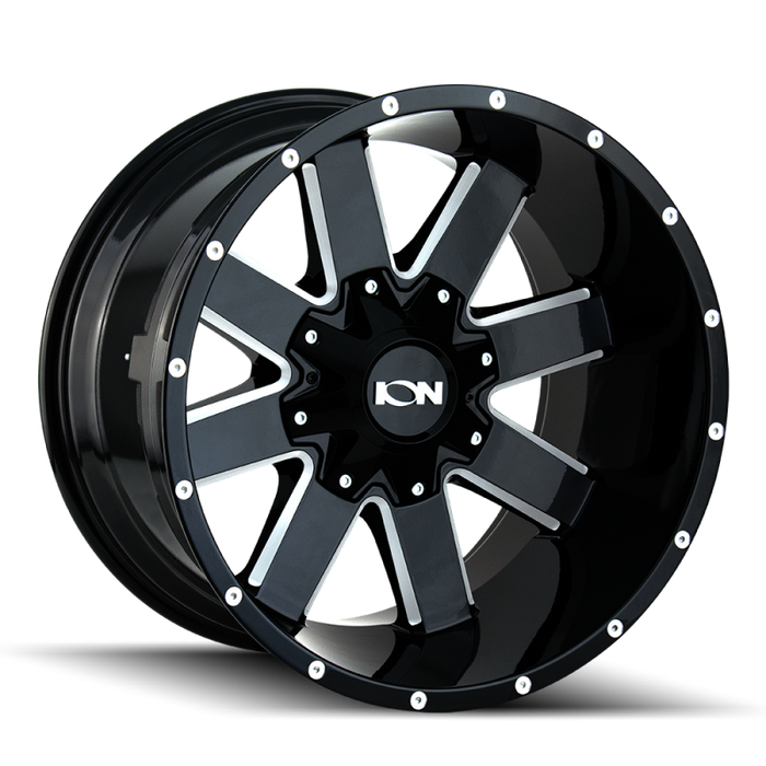 ION Wheels 141-2137M ION Type 141 20x10 / 6x135 BP / -19mm Offset / 106mm Hub Gloss Black Milled Wheel