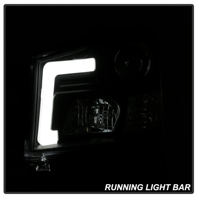 SPYDER 5085504 Spyder 04-15 Nissan Titan / 04-07 Nissan Armada V2 Projector Headlights - Black PRO-YD-NTI04-DRL-BK