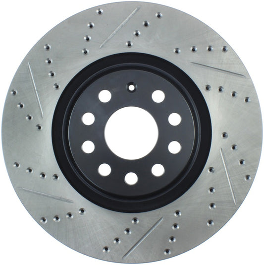 Stoptech 127.33144R StopTech Slotted & Drilled Sport Brake Rotor