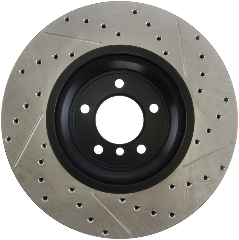 Stoptech 127.34093R StopTech 07-09 BMW 335 (E90/E92/E93) Slotted & Drilled Right Front Rotor