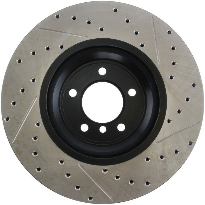 Stoptech 127.34093R StopTech 07-09 BMW 335 (E90/E92/E93) Slotted & Drilled Right Front Rotor