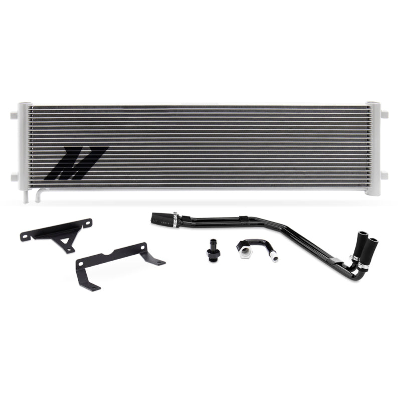 Mishimoto MMTC-F2D-17SL 17-19 Ford 6.7L Powerstroke Transmission Cooler Kit Silver