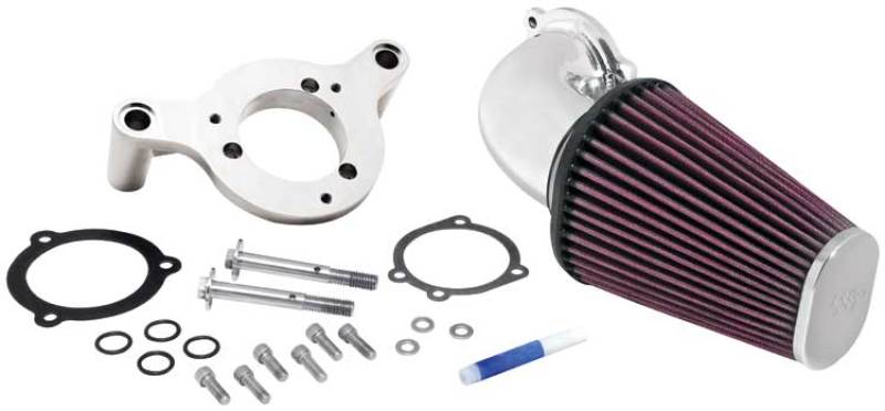 K&N Engineering 63-1125P K&N 01-11 Harley Davidson FX / FL AirCharger Performance Intake Kit