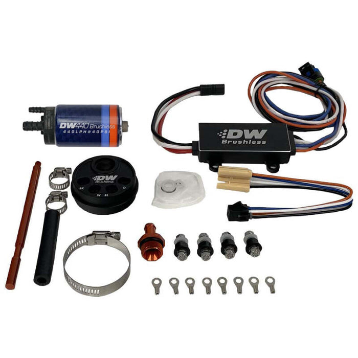 DeatschWerks 9-441-C102-5004 3.5L Module Surge Tank In-Tank Pump Adapter w/ DW440 Brushless & Controller 440lph Pump