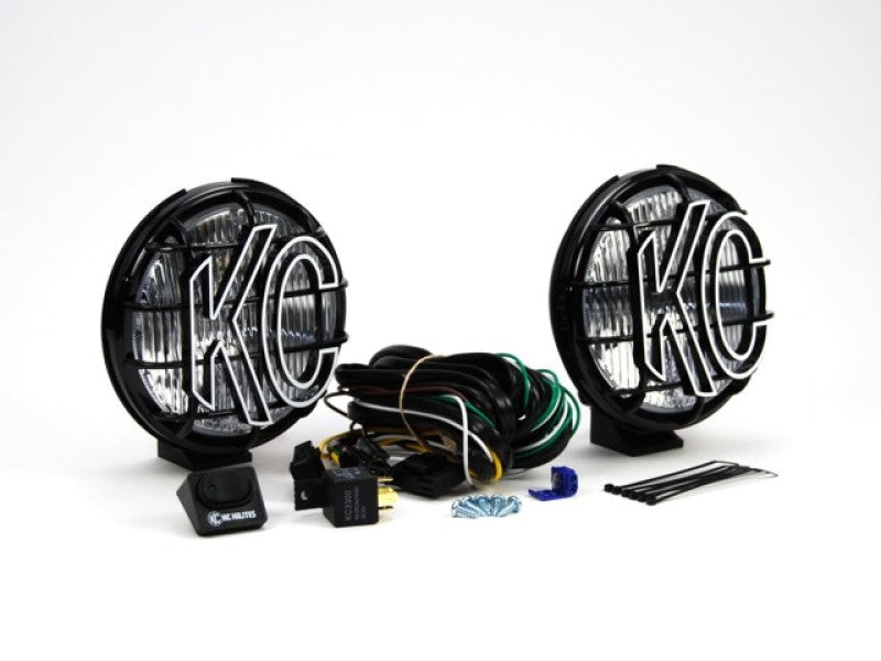 KC HiLiTES 152 Apollo Pro 6in. Halogen Light 100w Fog Beam (Pair Pack System) - Black