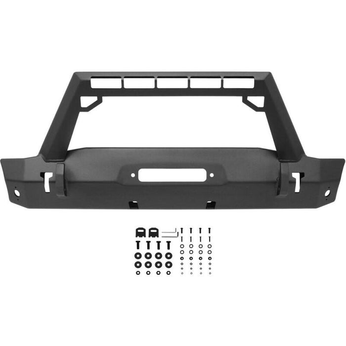 Westin 59-80085 18-19 Jeep Wrangler JL Stubby Front Bumper - Textured Black