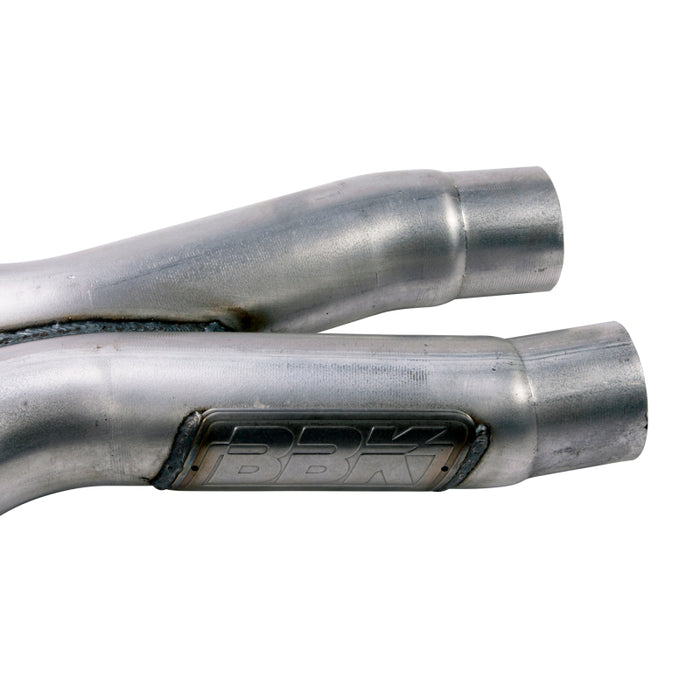BBK 1637 05-10 Mustang 4.6 Short Mid X Pipe With Catalytic Converters 2-3/4 For Long Tube Headers