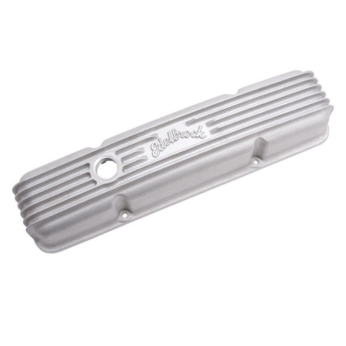 Edelbrock EDE41449 Valve Cover Kit Classic Finned SBC 59-86