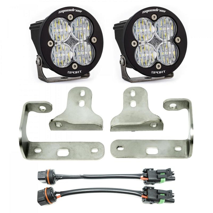 Baja Designs 447066 2018 Wrangler JL Squadron Sport Series Fog Pocket Kit
