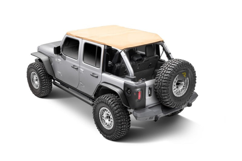 Go Rhino 20450674PC RealTruck 18-24 Jeep Wrangler 4dr VoltStep Electric Running Board Kit (Drilling Req.) - Tex. Blk