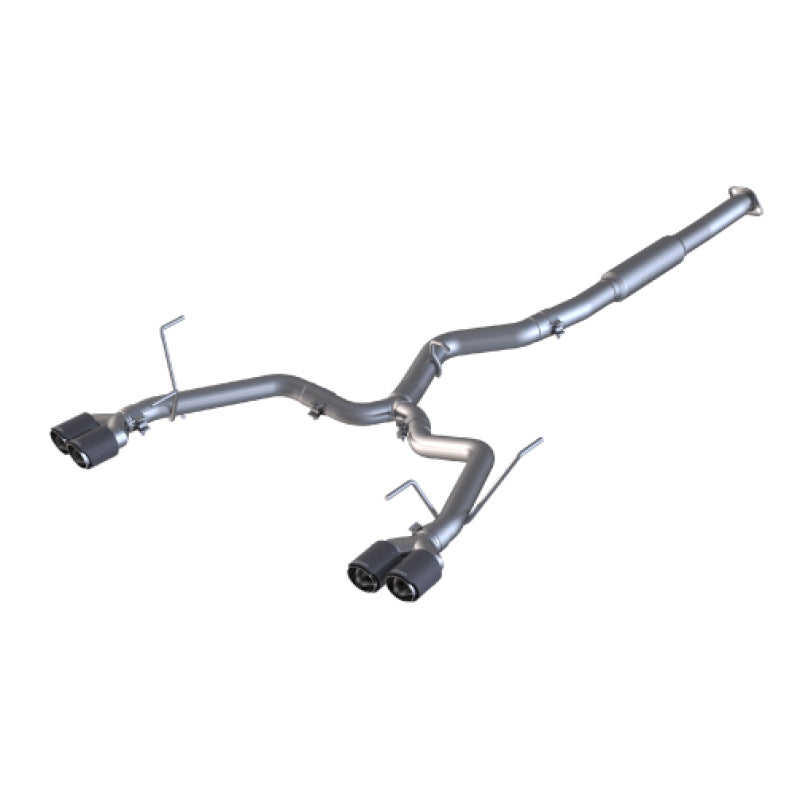 MBRP S48023CF 15-19 Subaru WRX 2.0L/STI 2.5L 3in Dual Split Rear Exit w/ 3.5in CF Tips - T304 (Race Version)