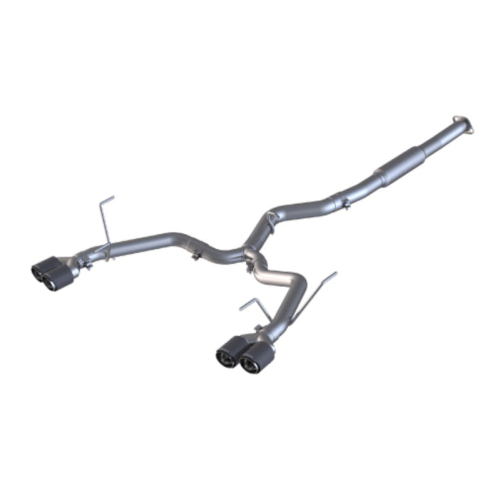 MBRP S48023CF 15-19 Subaru WRX 2.0L/STI 2.5L 3in Dual Split Rear Exit w/ 3.5in CF Tips - T304 (Race Version)