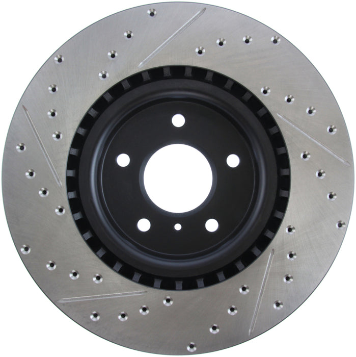 Stoptech 127.42076L StopTech Slotted & Drilled Sport Brake Rotor