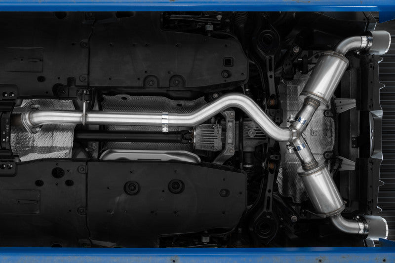 MBRP S43023CF 2023 Toyota Corolla GR 1.6L T304 SS 3in Cat-Back Dual Split Rear w/ Carbon Fiber Tips
