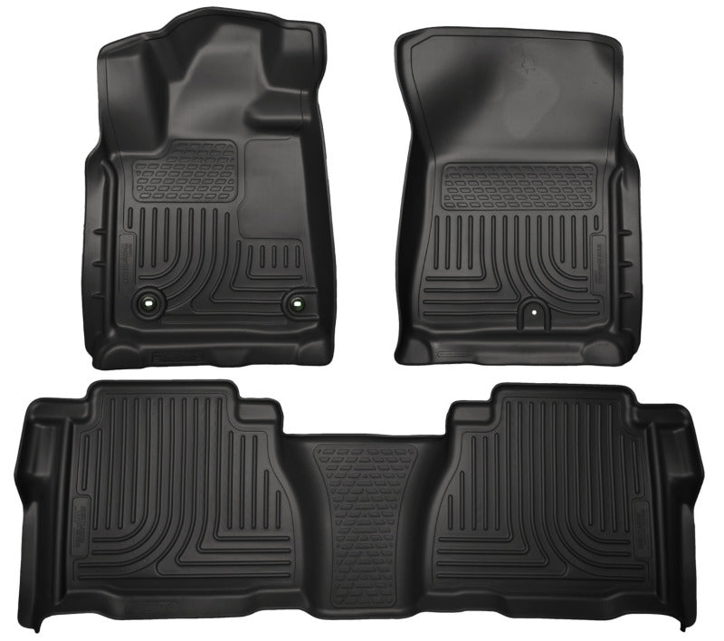 Husky Liners 99591 12-13 Toyota Tundra Weatherbeater Black Front & 2nd Seat Floor Liners