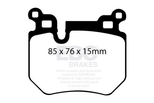 EBC DP51996NDX 08-10 BMW 135 3.0 Twin Turbo Bluestuff Rear Brake Pads