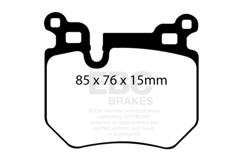 EBC DP41996R 08-10 BMW 135 3.0 Twin Turbo Yellowstuff Rear Brake Pads