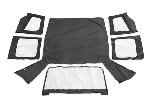Rampage 99615 1988-1995 Jeep Wrangler(YJ) OEM Replacement Top - Black Denim