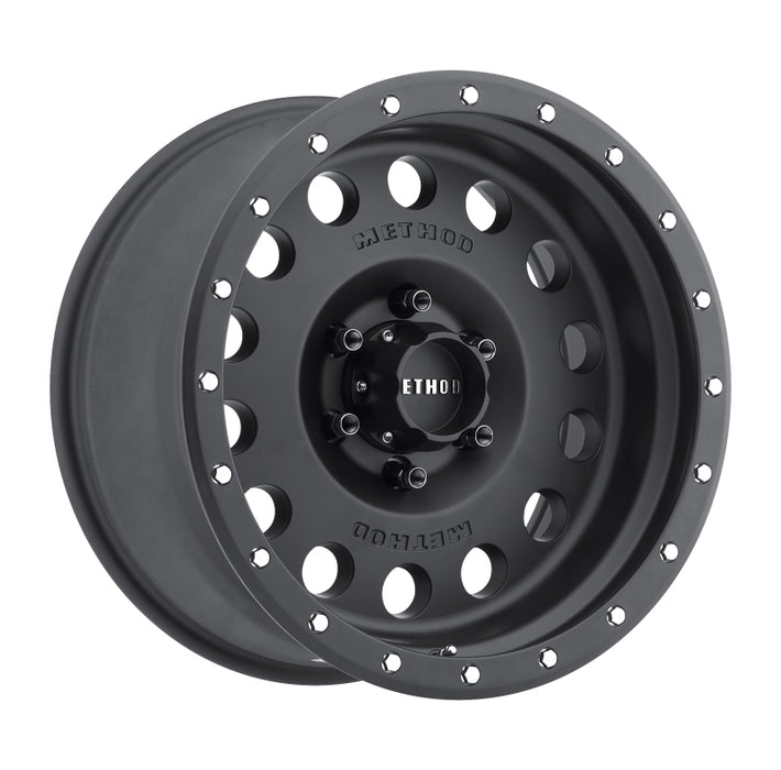 Method Wheels MR30778516500 Method MR307 Hole 17x8.5 0mm Offset 6x135 94mm CB Matte Black Wheel
