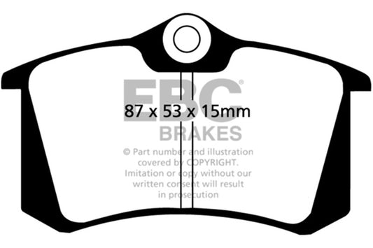 EBC DP5680NDX 04-06 Audi TT Quattro 3.2 Bluestuff Rear Brake Pads