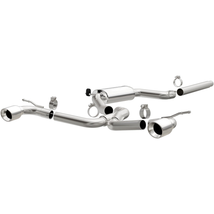 Magnaflow 15357 MagnaFlow SYS C/B Dual Split Rear Exit 4in Polished Tips 2015 VW GTI 2.0L Turbo