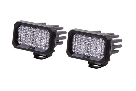 Diode Dynamics DD6394P Stage Series 2 In LED Pod Sport - White Flood Standard RBL (Pair)