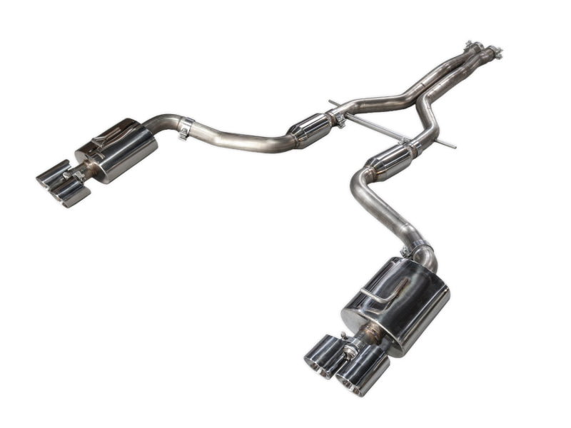 AWE Tuning 3010-42026 Porsche Panamera S/4S Touring Edition Exhaust System - Polished Silver Tips