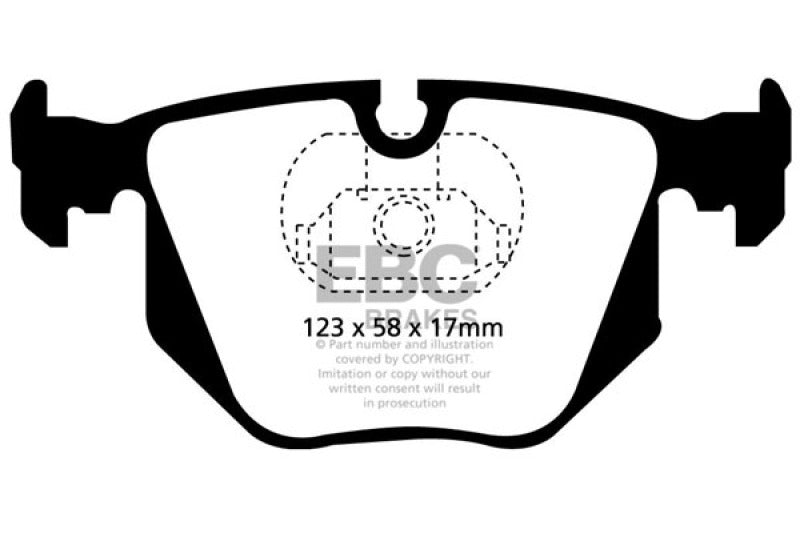 EBC DP31118C 01-07 BMW M3 3.2 (E46) Redstuff Rear Brake Pads