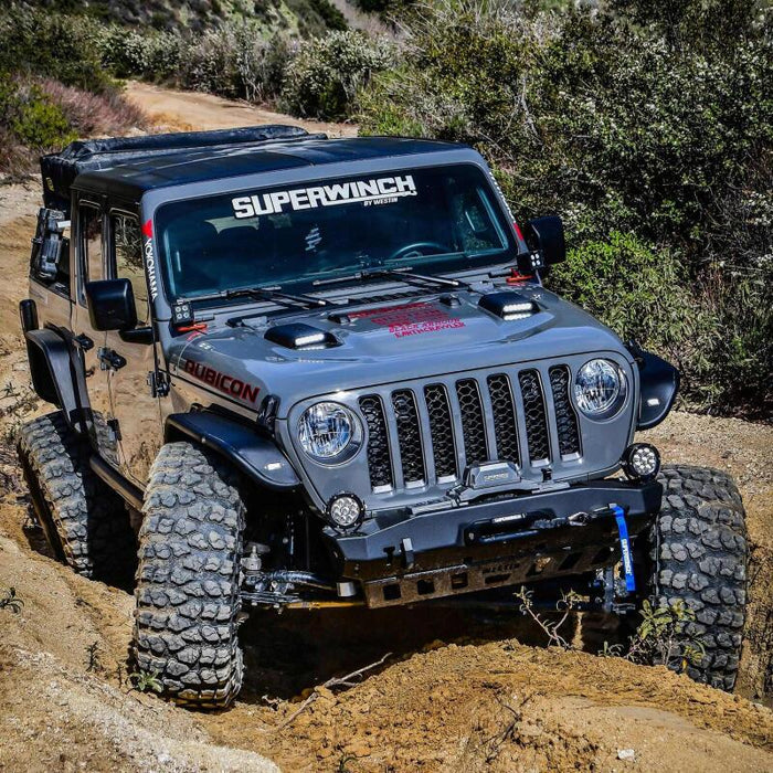 Westin 62-41115 18-20 Jeep Wrangler JL 2dr LED Hood Scoops - Textured Black
